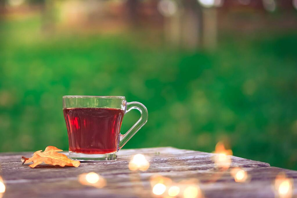 Útulný podzimní čaj. - Fotografie, Obrázek