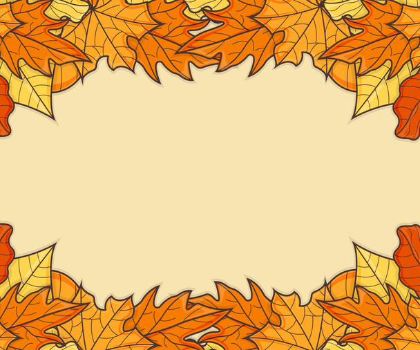 Ontwerp voor Banner. Platte concept blad herfst achtergrond. Herfst Symbool, Textuur en Badge voor Web. Cartoon Vector illustratie Art - Vector, afbeelding