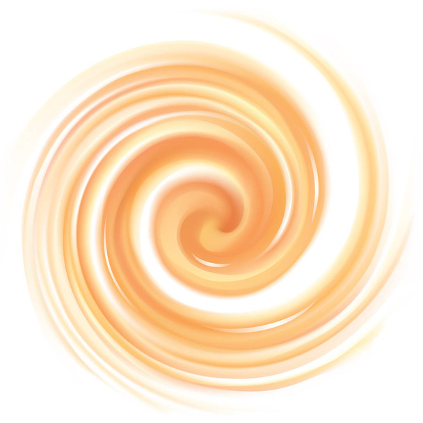Векторный светло-оранжевый фон кружащейся текстуры
  - Вектор,изображение