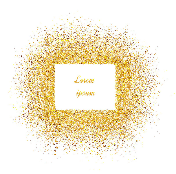 Abstract gold glitter background. Gold background for card - Vector, Image