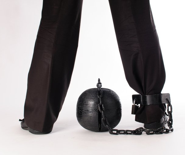bacakları ve cezaevi topu - Fotoğraf, Görsel