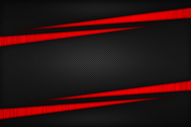 赤と黒の炭素繊維。2トーンメタルの背景とテクスチャ - 写真・画像