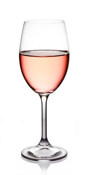 Glass of rose wine - Fotoğraf, Görsel
