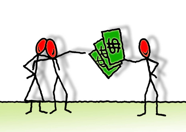 Pénzkölcsön magánszemélyek között - koncepció kép i - Fotó, kép