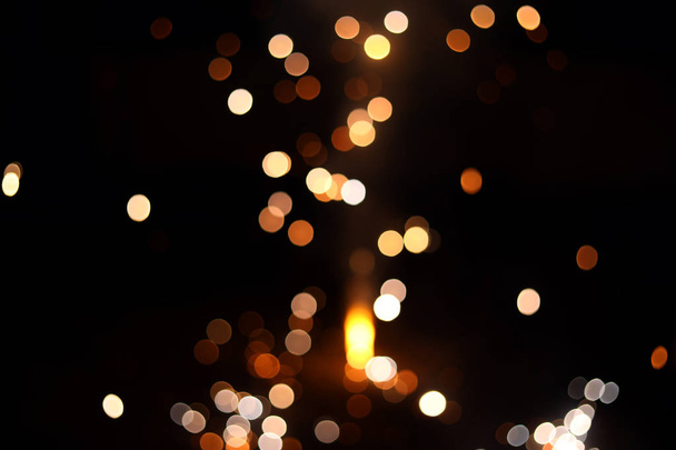 Homályos tűzijáték bokeh hatások, Absztrakt bokeh háttér. ünnepli újév és karácsony és Diwali - Fotó, kép