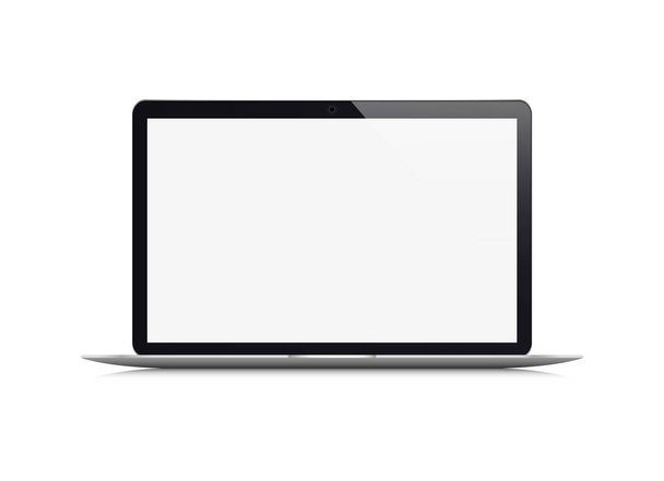 Realistic laptop. Vector illustration. - Vector, Image