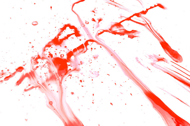 abstrakte rote Aquarellfarbe spritzt Hintergrund. rotes Aquarell  - Foto, Bild