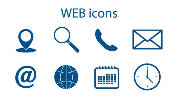 Webpictogrammen. Communicatie iconen. - Vector, afbeelding