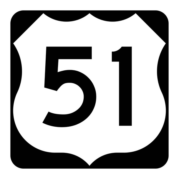Señal US Route 51
 - Foto, imagen