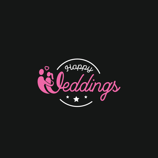  Creativo y moderno tipografía boda logotipo diseño plantilla vectorial eps para uso boda fiesta o tienda propósito
 - Vector, Imagen