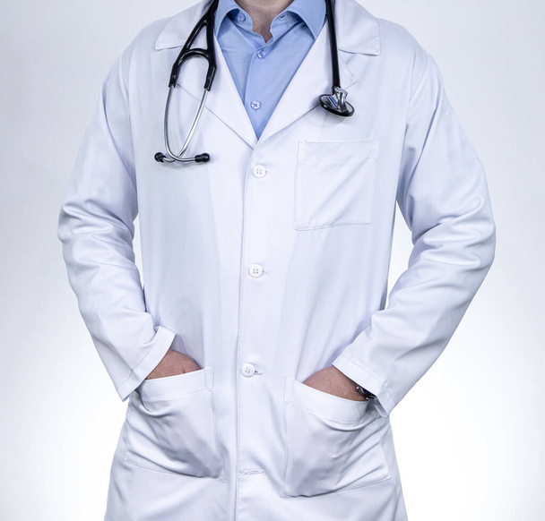medic professional doctor uniform and stethoscope - Photo, Image
