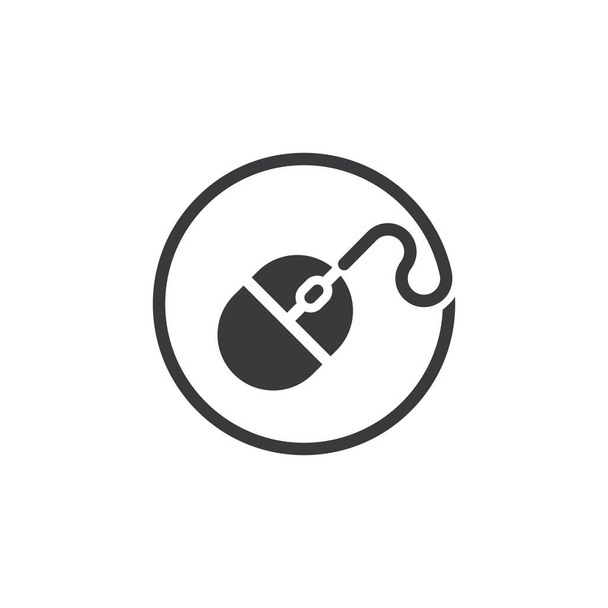 Buchstabe s Maus Kreis Linie Symbol Logo Vektor - Vektor, Bild