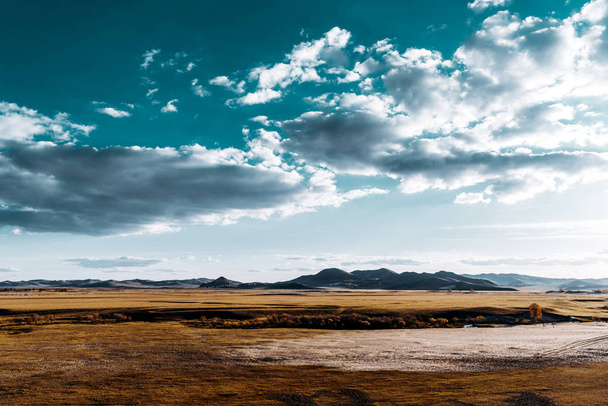 Autumn grasslands of Inner Mongolia - Photo, image