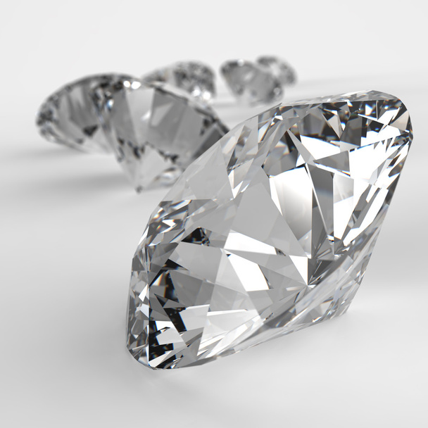 Diamants isolés sur blanc
 - Photo, image