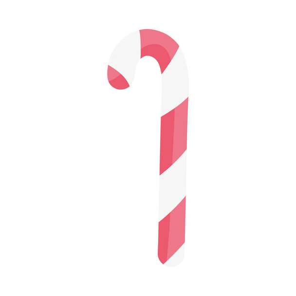 merry christmas celebration candy stick peppermint snack - Vector, Image