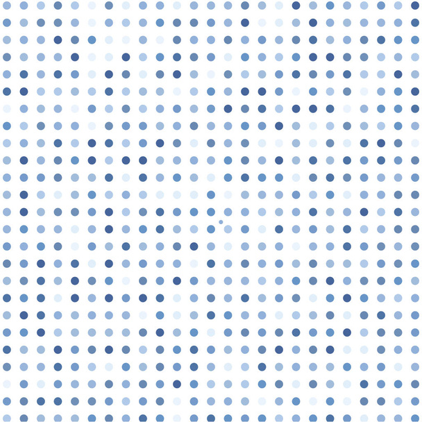 blauwe stippen op witte achtergrond    - Vector, afbeelding