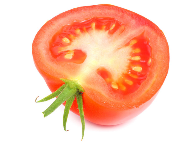 slice of tomato isolated on white background  - Фото, зображення