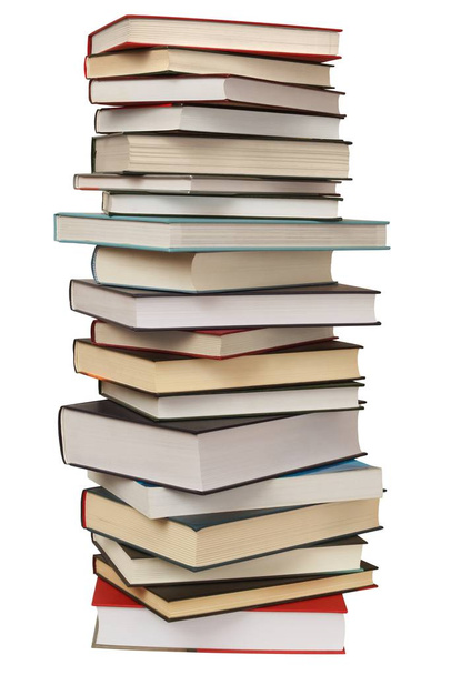 High stack of books - Фото, изображение