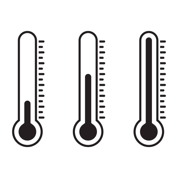 Hőmérő ikon, izolált vektor illusztráció - Vektor, kép