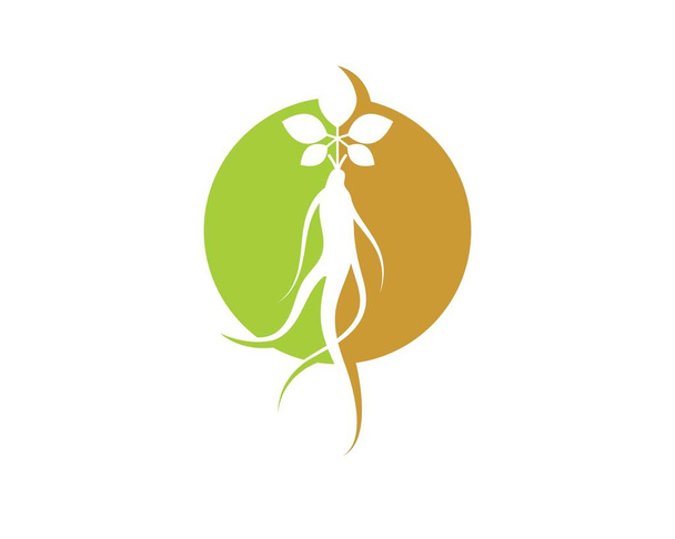 Дизайн иконок женьшеня
  - Вектор,изображение