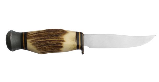 Стальной нож изолирован над белым
 - Фото, изображение