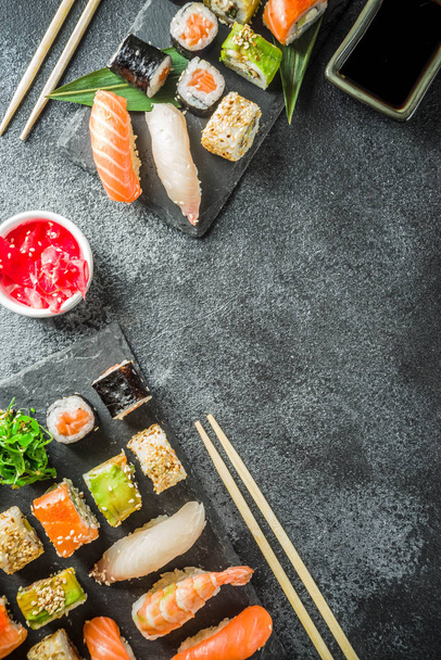  Different sushi mixed set - Foto, Imagem