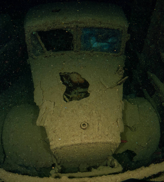 Thistlegorm loď potopena v druhé světové válce v Rudém moři - Fotografie, Obrázek