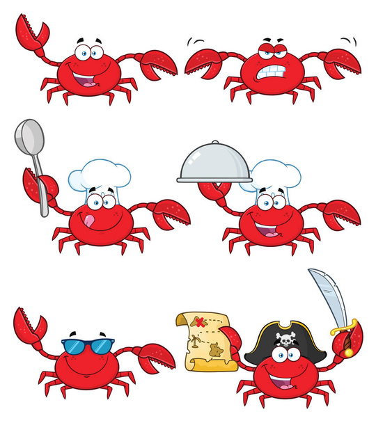 crab character set - Vector, Image