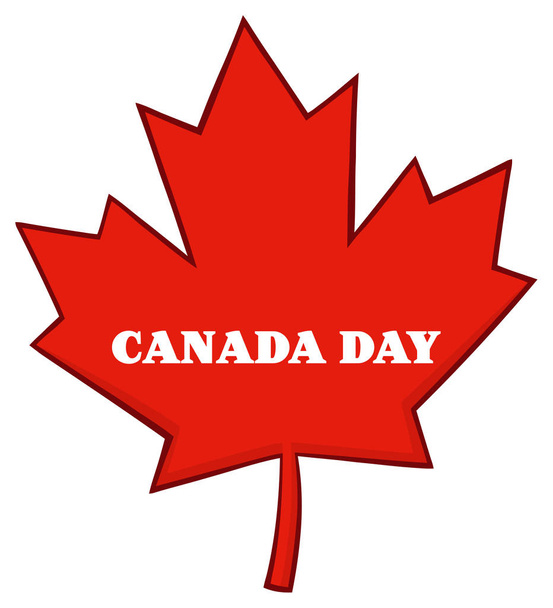 Kanadský červený javorový list karikatura maskot znak - Vektor, obrázek
