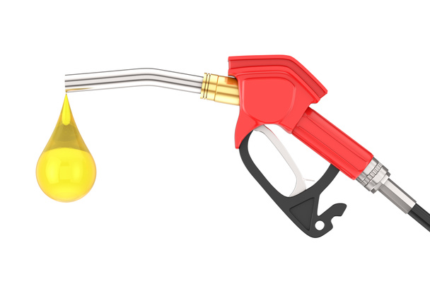 Ακροφύσιο καυσίμου αντλίας πιστολιού βενζίνης, διανομέας βενζινάδικου με Dro - Φωτογραφία, εικόνα
