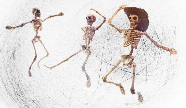 Dansen Skelet Cowboy Hoed - Foto, afbeelding
