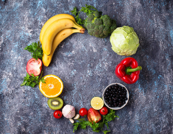 Ételek gazdag c-vitamin-egészséges táplálkozás - Fotó, kép