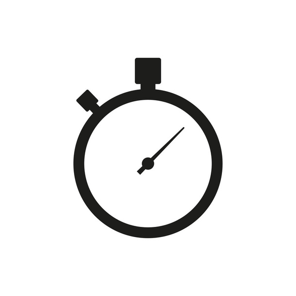 Timer icon on white background. Deadline icon symbol. Stopwatch  - Vector, Image