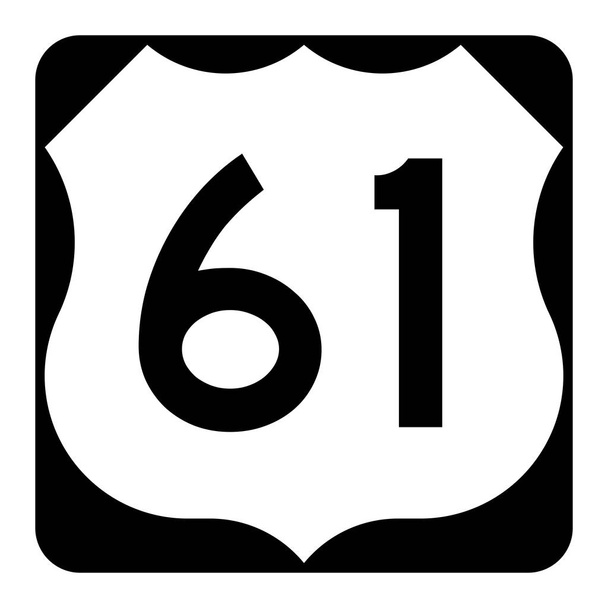 us Route 61 Schild - Foto, Bild