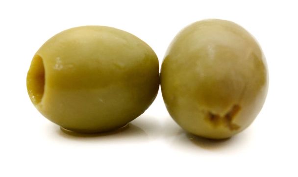 Green olives isolated on white background - Foto, Bild