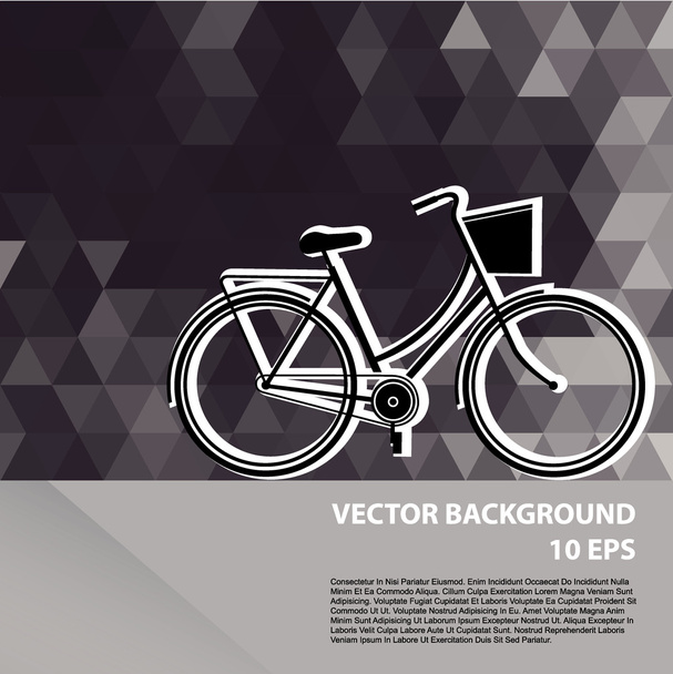 Summer poster with bicycle illustration. - Photo, image