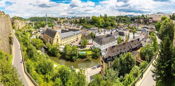 Panoramic cityscape of Luxembourg - Zdjęcie, obraz