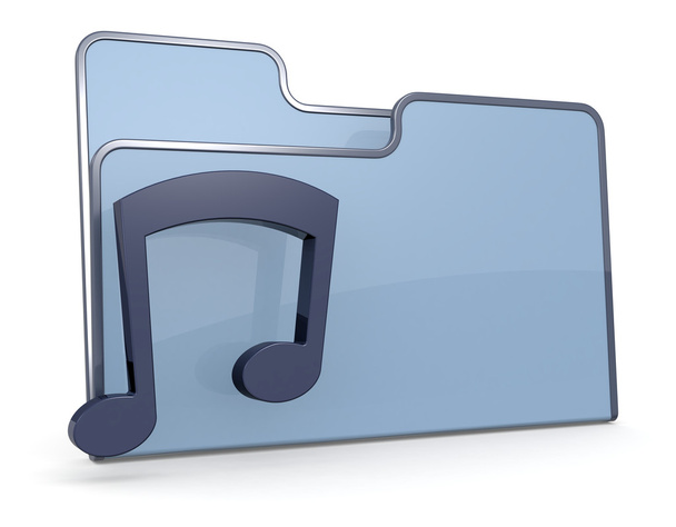 folder icon music - Zdjęcie, obraz