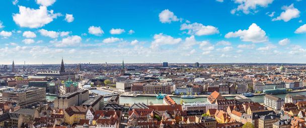 Aerial view of Copenhagen - Fotoğraf, Görsel
