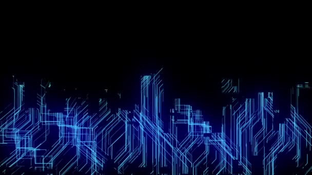 Abstract blue light circuit background technology.Circuit board  technology motion. Technology Background Circuit Diagram - Footage, Video