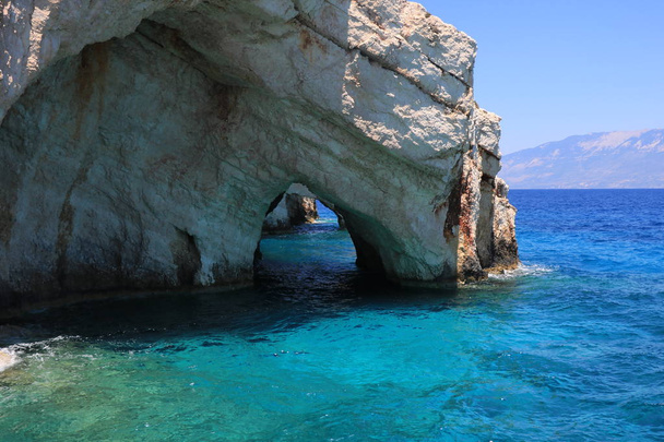 Blue caves of Zakynthos, Greece - Фото, изображение