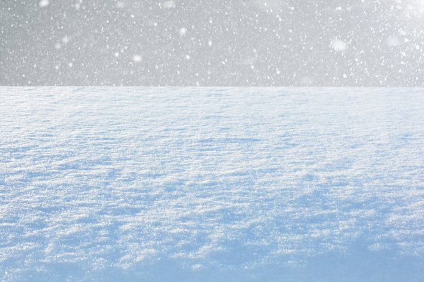Winter Background of falling snow. - Valokuva, kuva