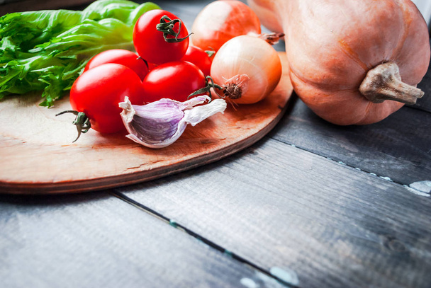 Gemüsefladen. gesunde Ernährung Hintergrund - Foto, Bild