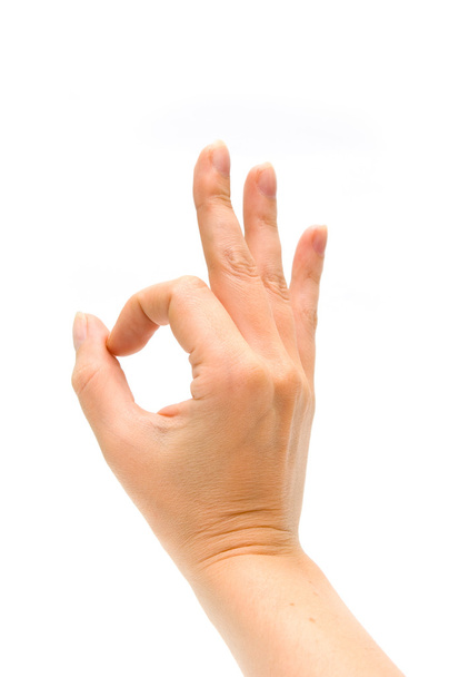 Hand sign OK - Zdjęcie, obraz