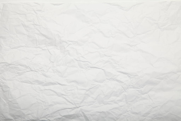 White crumpled paper texture. - Photo, Image