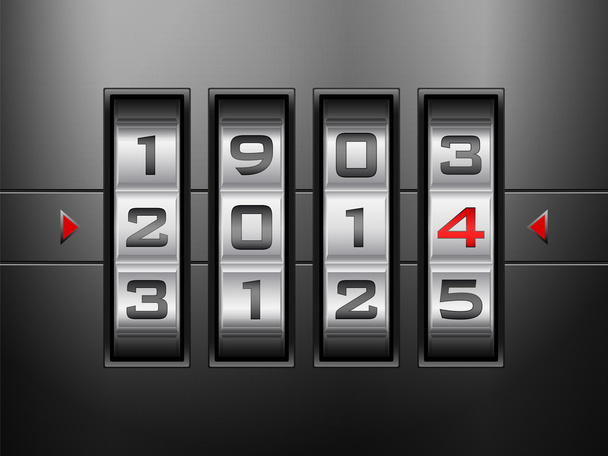 combination lock new year - Vecteur, image