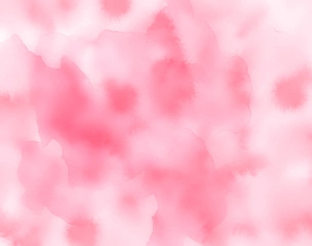 Ilustración de acuarela abstracta con trazos rosados en la espalda blanca
 - Foto, Imagen