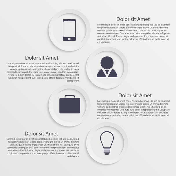 Modern infographic. Design elements - Vector, afbeelding