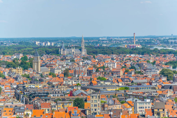 Panorama of Brussels from Koekelberg basilica in Belgium - Фото, изображение