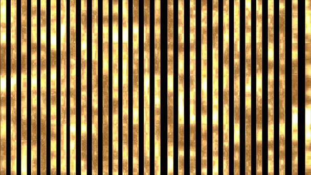 Golden, shiny and glowing stripes on a black background - Photo, Image